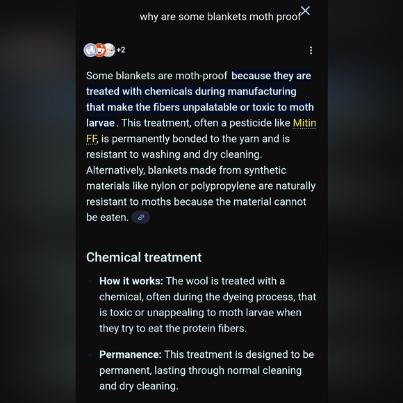 Ayers pure virgin moth proof wool blanket from Lachute QC - Picture 6 of 6